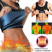 For Women & Men Body Sweat Shaper Sauna Vest Slimming Gym Yoga Sports Tank Tops