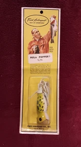 Hula Popper Fred Arbogast de colección 5/8 oz. NUEVO PRECINTADO EN TARJETA 750 06 por favor leer - Imagen 1 de 9
