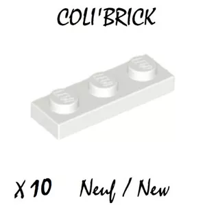 Lego 3623 - 10x Plaque / Plate 1x3 - Blanc / White - NEUF NEW - Imagen 1 de 1