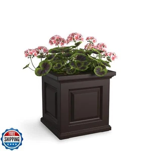 Mayne 5865-ES Polyethylene Planter, Espresso - Picture 1 of 5
