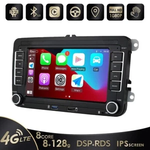7" 8Core Android 12 Autoradio 8GB+128GB GPS Für VW GOLF EOS Polo T5 Passat Jetta - Bild 1 von 24
