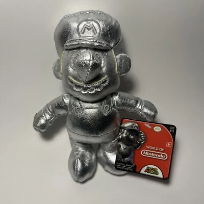 World of Nintendo Metal Mario Plush Jakks Pacific Rare Tags - Image 1 of 3