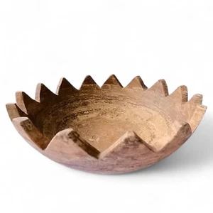 Red Travertine Bowl Centerpiece Decoration Ø 40Cm - Picture 1 of 9