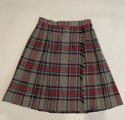 FALDA VINTAGE A CUADROS LANA FALDA ESCOCESA EVAN-PICONO TALLA 6 Foto 1 de 4