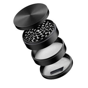 4 Layer 3 inches LARGE Portable Zinc Alloy Grinder Herb & Spice Tobacco Grinder - Picture 1 of 12