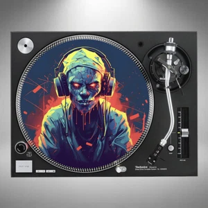 Zombie Slipmats 12" Turntable Rave Music Pair or Single *Posted In Cardboard* - Picture 1 of 5