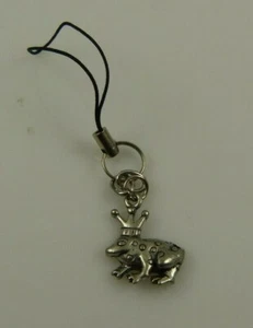 Frog Prince crown cell phone  charm or purse strap finding - Picture 1 of 8