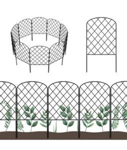 10Pack Decorative Garden Fence Rustproof Animal Barrier Border 11ft(L) x 24in(H) - Picture 1 of 9