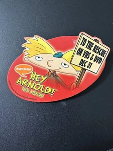 Hey Arnold! Pin promocional de cartón The Movie auténtico 2002 Nickelodeon envío gratis - Imagen 1 de 2