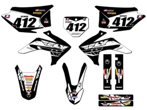 2015-2020 CRF 230 F 13 FLY Black Senge Graphics Kit Compatible with Honda - Picture 1 of 10