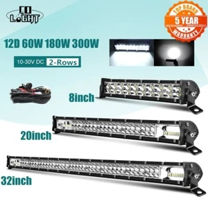 20" Super Slim LED Light Bar Spot Flood Beam for Tractor Boat Off-road Truck SUV - Bild 1 von 6