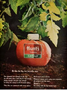 Impresión publicitaria vintage Food HUNT'S Catsup Tomate We Like Big Fat adorable 64 - Imagen 1 de 1