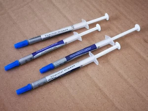 4x Thermal Grease Heatsink Compound Paste Heat Sink CPU GPU VGA Syringe Network - Picture 1 of 4
