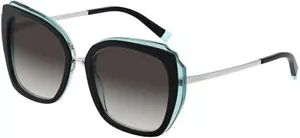 Tiffany & Co. TF4160 82853C Sunglasses, Black, Transparent Blue, Grey Gradient - Picture 1 of 8