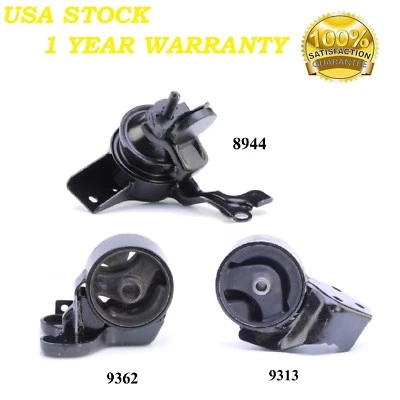 3 PCS FRONT & REAR MOTOR MOUNT FIT 2007-2009 Kia Spectra5 2.0L for Auto Trans. - Изображение 1 из 4