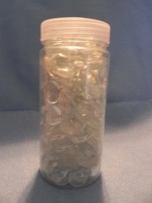 Gemas, Cilindro Lleno de Gemas de Vidrio Transparente, Nuevo, Accesorios para Velas Foto 1 de 4