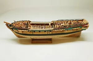 HMS Enterprize 1774 1:96 450mm 17" Sailing Vassel POF Wooden Model Ship Kit - Picture 1 of 12