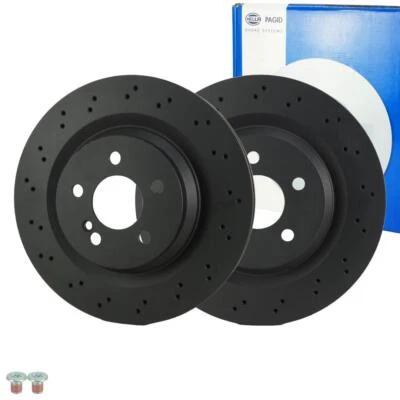 Dischi Freno Set 330mm Posteriore per Mercedes Classe E W211 S211 S CLS Nuovo - Immagine 1 di 4