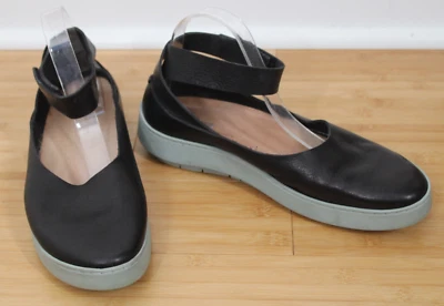 Trippen 41 10.5 11 Blue Platform Ballet Ankle Strap Leather Chunky Shoes - Image 1 of 4