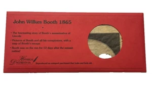 John Wilkes Booth 1865 Story on Antiqued Parchment Paper - Picture 1 of 2