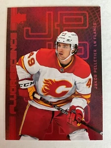 Jakob Pelletier 2023-24 Upper Deck Series 2 Fluorescence Red RC Card #F23 - Picture 1 of 1