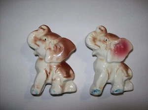 Vintage Mid Century ELEPHANT Ceramic Figurine Set, Japan - Picture 1 of 24