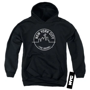 NYC Kids Hoodie New York City The Bronx Black Hoody - Picture 1 of 2