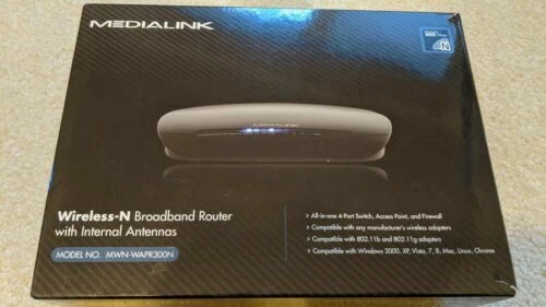 Medialink MWN-WAPR300N 300 Mbps 4-Port 10/100 Wireless N Router - Image 1 of 1