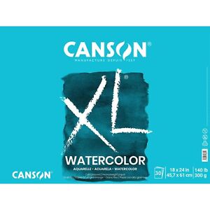 Canson XL Series Watercolor Textured Paper Pad for Paint, Pencil, Ink, Charco...