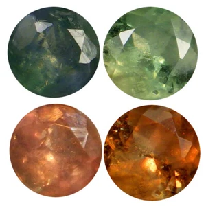0,41 ct (2 piezas) Maravilloso PAR A JUEGO Forma Redonda (4 x 4 mm) Alejandrita - Imagen 1 de 3