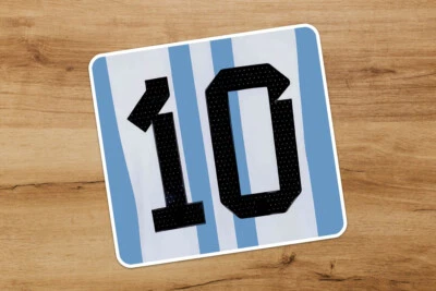 Messi 10 Argentina Jersey Soccer Sticker PSG Buenos Aires Barcelona World Cup - Photo 1/4