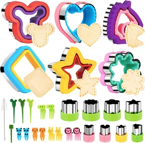 29PCS Sandwich Cutter Set, Sandwich Cutters for Kids Lunch Uncrustable Maker Sa - Picture 1 of 12
