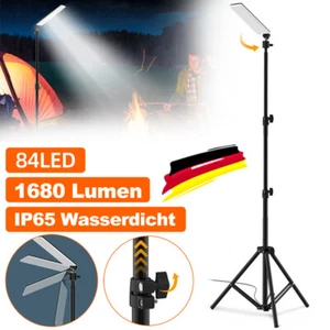 LED Panel Fluter mit Stativ Ständer Licht Baustrahler Arbeitsleuchte Outdoor 18W - Bild 1 von 18
