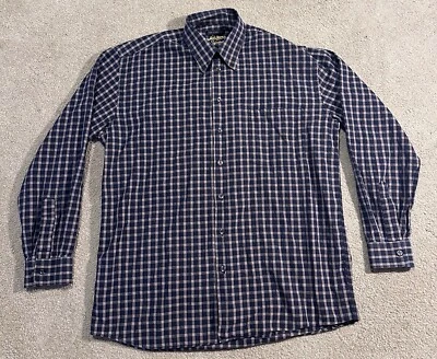 Jack Lipson Signature Shirt Men Large L Black Stripe Floral Woven Italy - Image 1 of 4