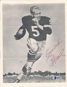 Foto 8x10 firmata autografata Paul Hornung Packers HOF 1986 ~ BAS Beckett - Foto 1 di 8