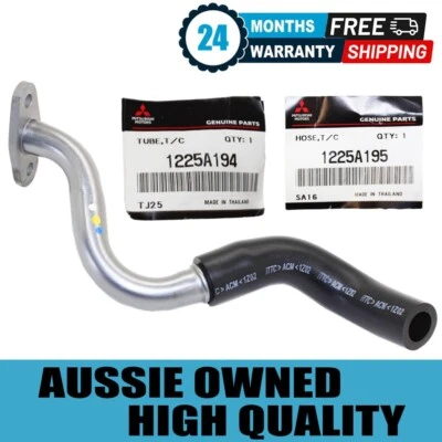 Tubo de retorno de aceite turbo genuino y manguera de retorno para Mitsubishi Triton MN 4D56 2,5 L Foto 1 de 4