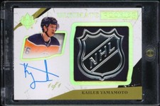 2017-18 Ultimate Collection #80 Kailer Yamamoto Auto Rookie SHIELD 1/1