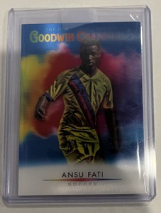 2021 ANSU FATI UPPER DECK GOODWIN CHAMPIONS LENTICULAR SPLASH OF COLOR 3D SP