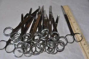 15 surgical scissors lot used+sterilized sharp and high quality adjustable screw - Picture 1 of 11