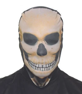 Sottovolucri Halloween scheletro pelle teschio maschera calzatura, beige nero, taglia unica - Foto 1 di 1