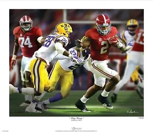 Greg Gamble "King Henry" Alabama Football Print - Picture 1 of 1