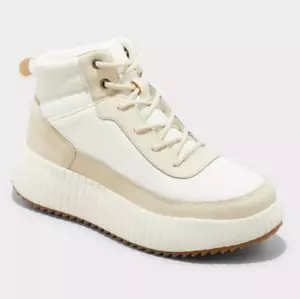 Universal Thread Women's Cream Shyla Platform Hiker Boots New w Tags - Picture 1 of 4