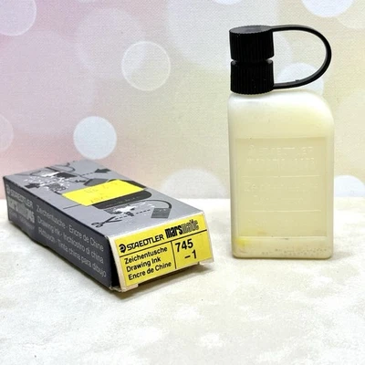 Tinta de dibujo alemana amarilla Staedtler Marsmatic 745-1 23 ml - NUEVA pero separada Foto 1 de 3