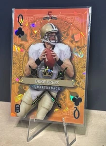 2024 Drew Brees Wild Card 5 Card Draw Queen Of Clubs 5/5 - Picture 1 of 3