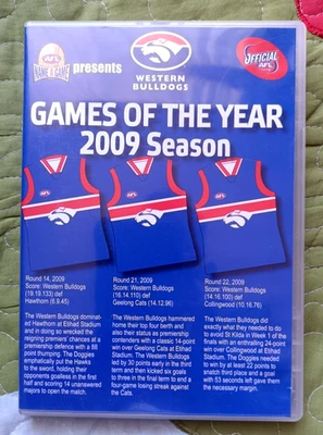 AFL Western Bulldogs Games Of The Year 2009 region 4 DVD (3 discs) VERY GOOD - image 1 of 2