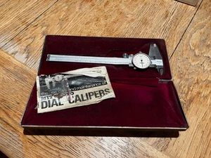 Genuine Mitutoyo 6” Dial Vernier Caliper 505-626/0.001”(GREAT CONDITION) - Picture 1 of 2