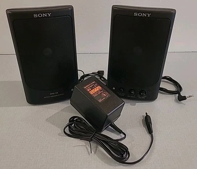 Sistema de altavoces activos Sony SRS-48 Walkman CA o batería con adaptador de CA funciona muy bien Foto 1 de 4
