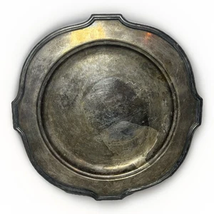 "Cargador de plato de placa de plata vintage de William Base & Sons 11,5""" - Imagen 1 de 6