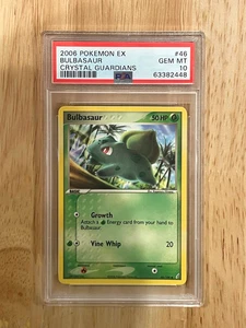PSA 10 Bulbasaur Ex Crystal Guardians #46 POP 23 Pokemon 2006 Mint Rare - Picture 1 of 2