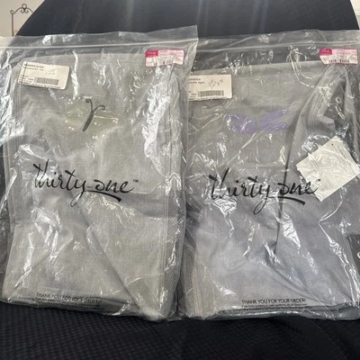 Thirty One Oh Snap Storage Duo in Grey Crosshatch NEW - Image 1 of 4